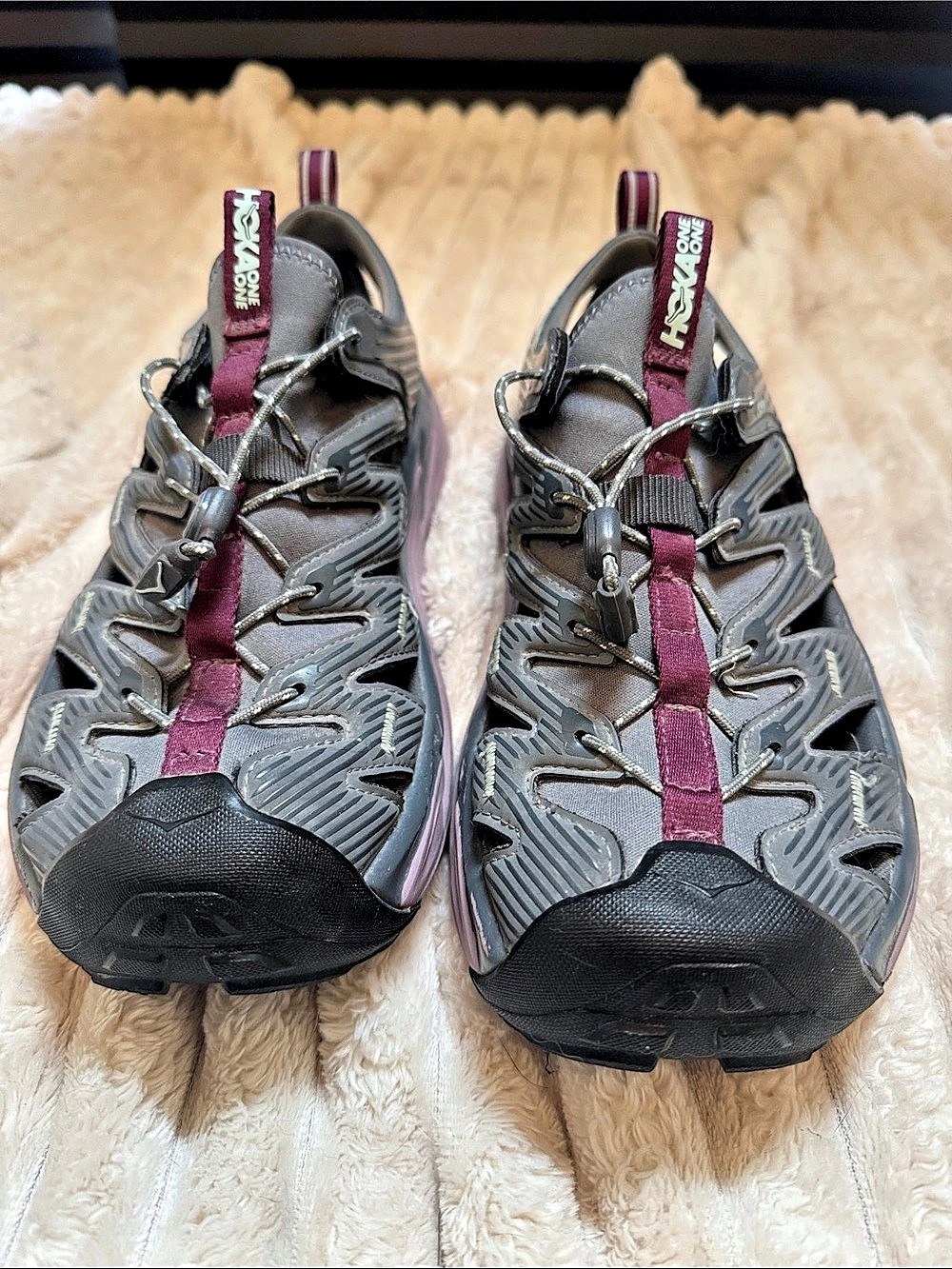 HOKA Hopara Athletic Shoes Gray & Lilac US 10